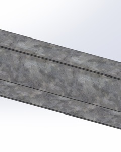 Vertical support internal for metal inlet